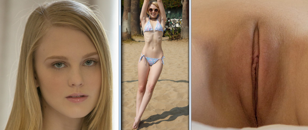 Lily Rader opens her vagina 3