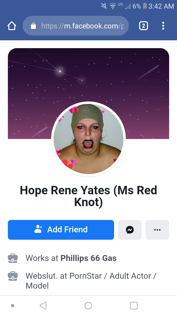 Hope Rene Yates DOB 04. 06. 1994. SW Indiana 46787.