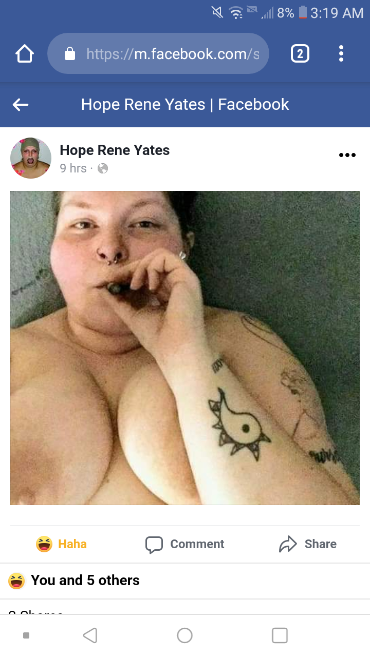 Hope Rene Yates DOB 04. 06. 1994. SW Indiana 46787.