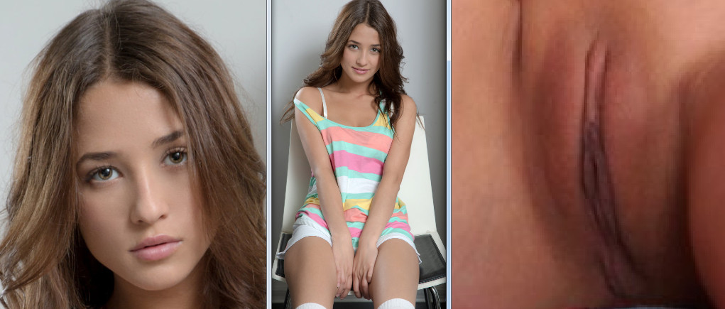 Sasha P opens her vagina