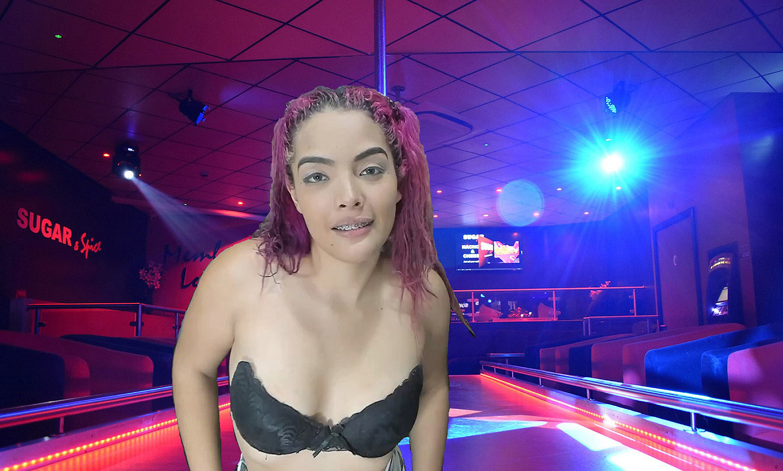 Chloe at the strip club solo