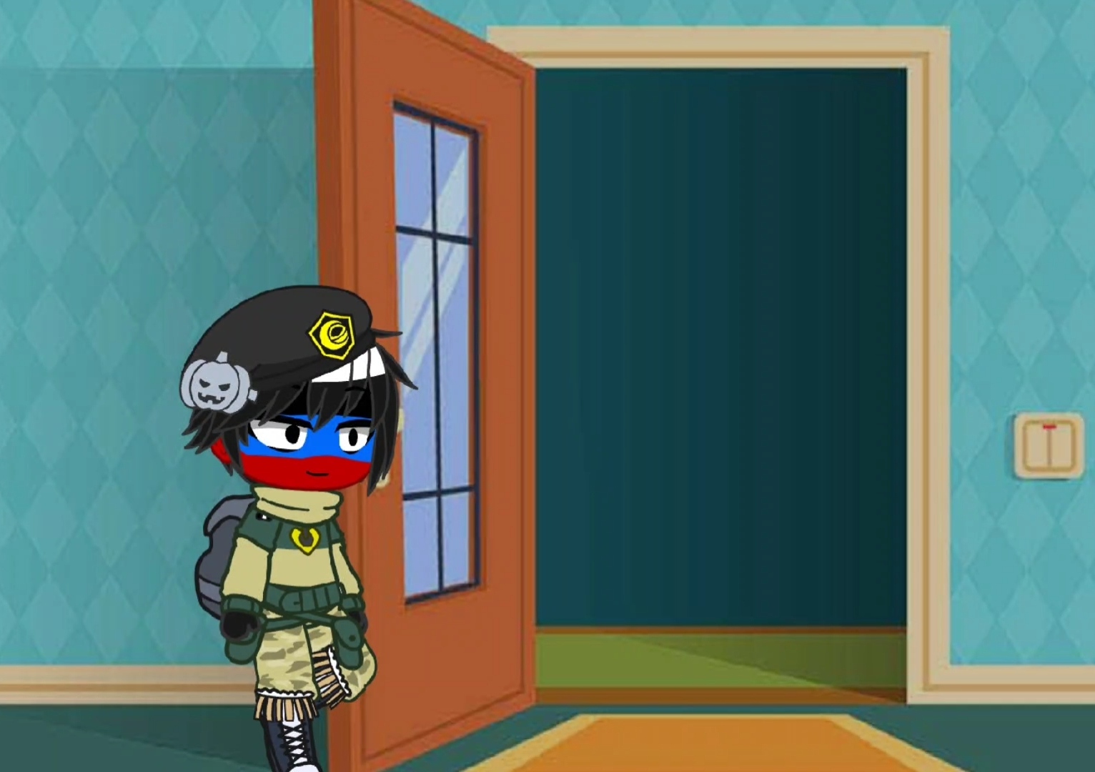 My first comics: "Mommy here!" (Russia(Fem) x Donetsk)