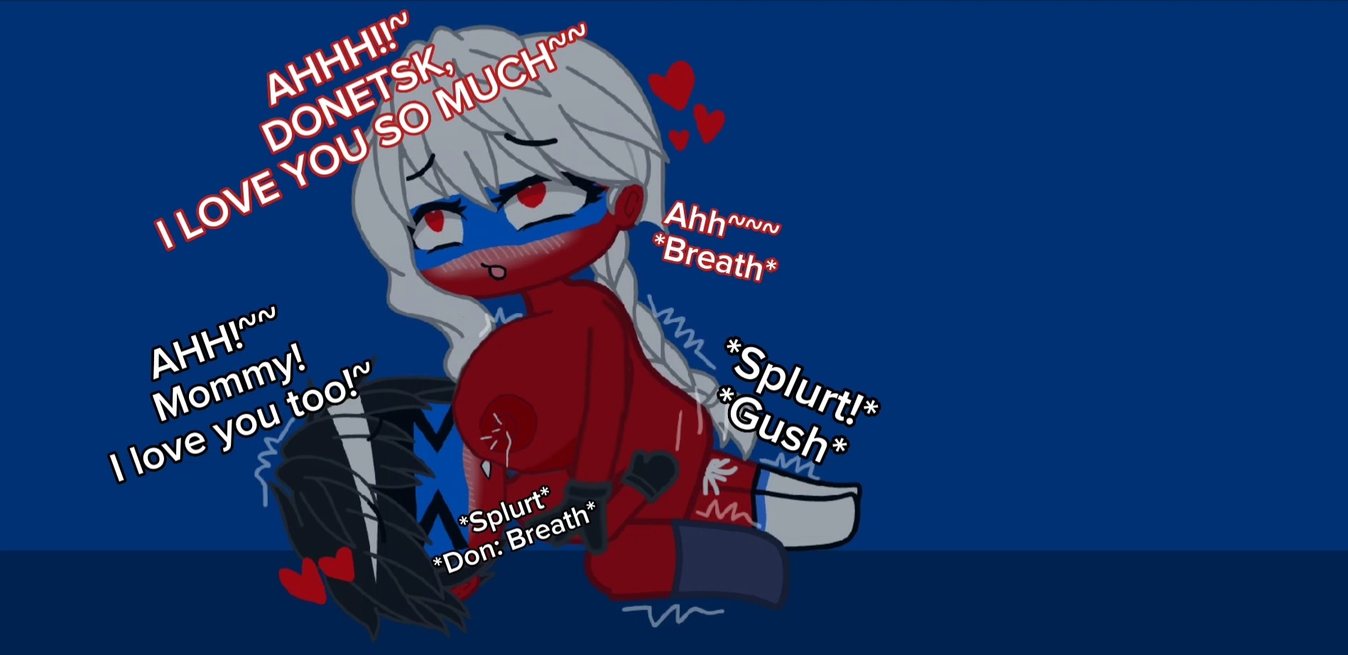 My first comics: "Mommy here!" (Russia(Fem) x Donetsk)