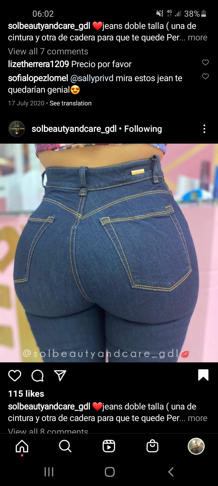 Ass in jeans blowjob anal cum