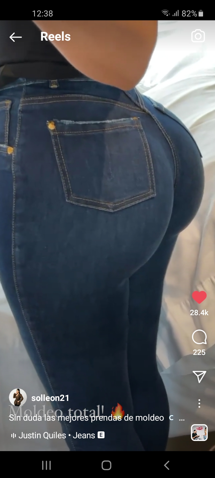 Ass in jeans blowjob anal cum
