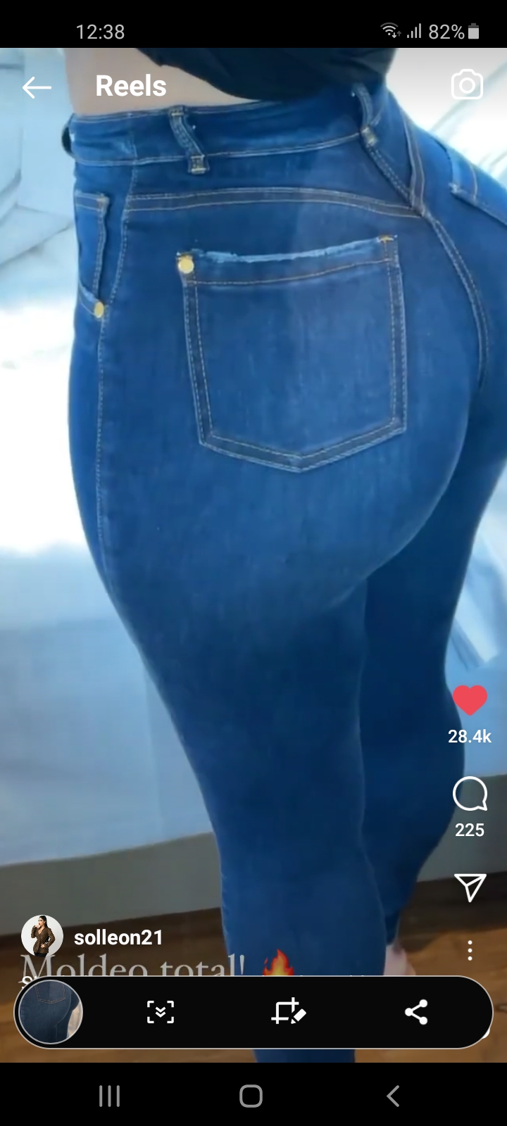 Ass in jeans blowjob anal cum