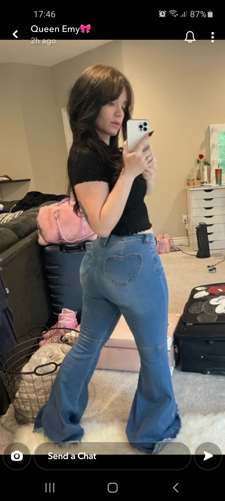 Ass in jeans blowjob anal cum