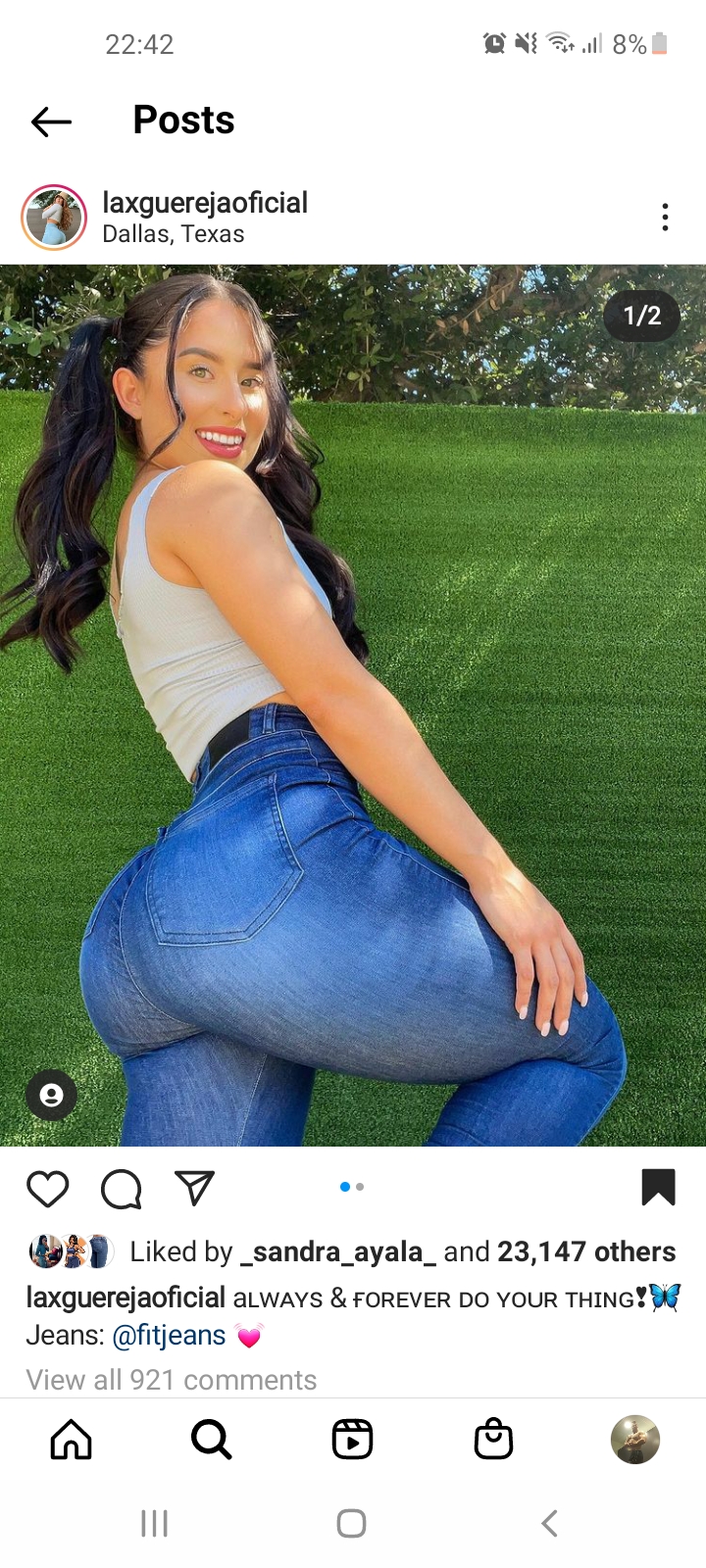 Ass in jeans blowjob anal cum
