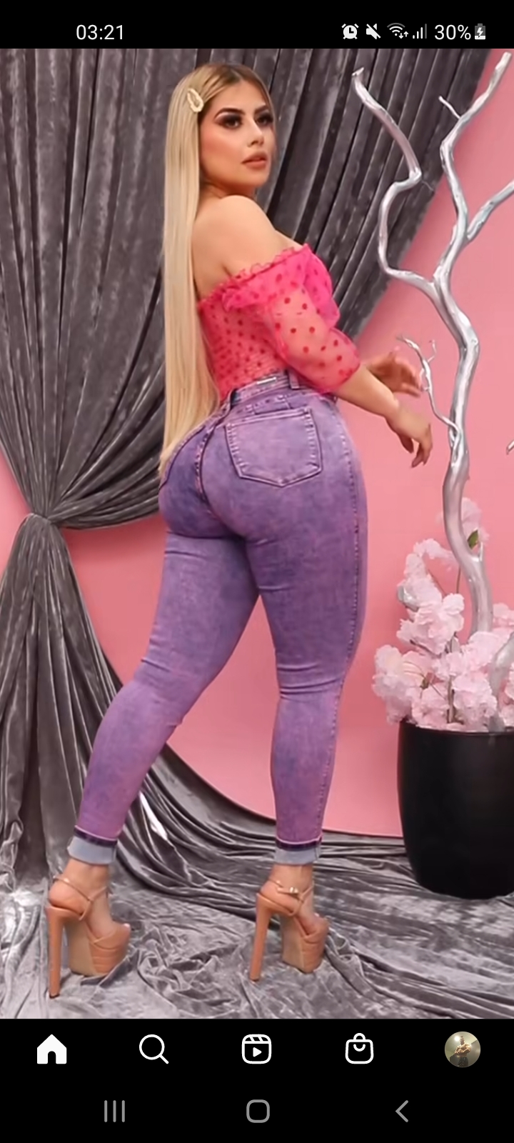 Ass in jeans blowjob anal cum