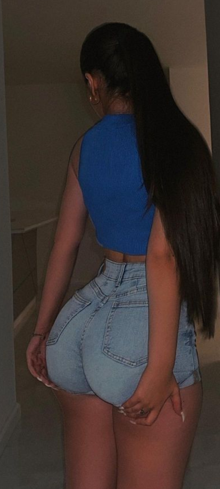 Ass in jeans blowjob anal cum