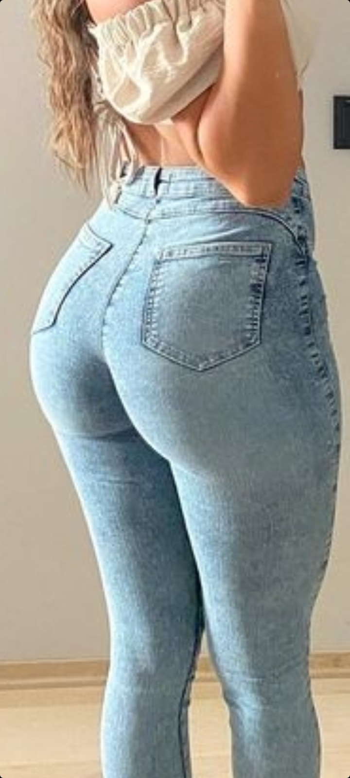 Ass in jeans blowjob anal cum