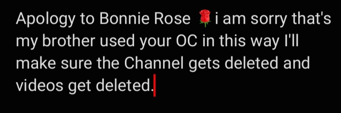 Apology to bunny Rose