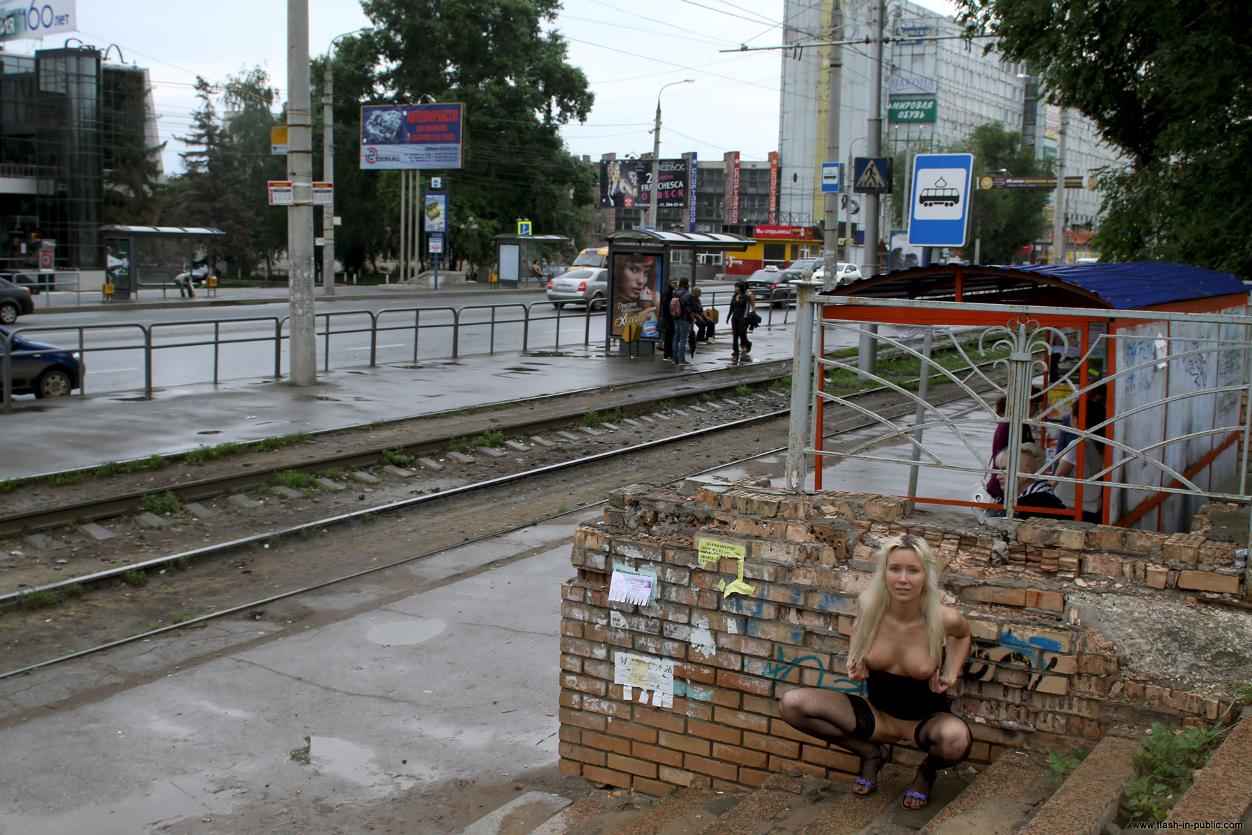 Flash in public - Anastasia S