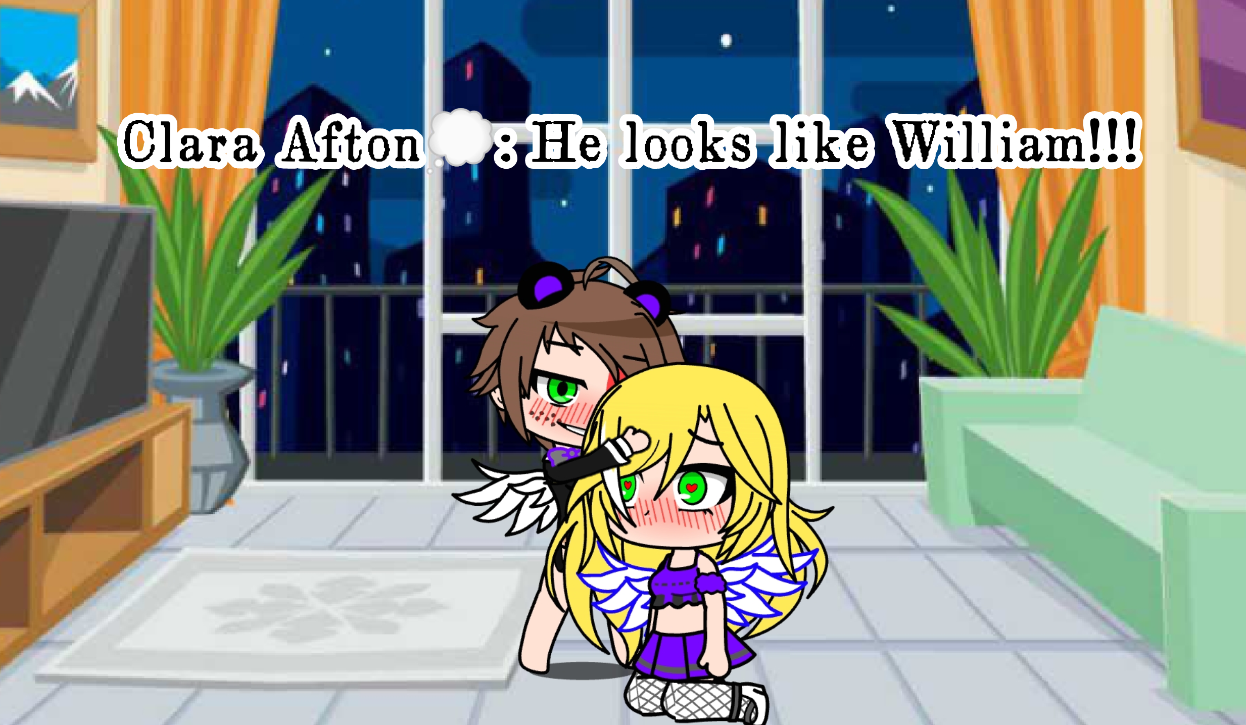 Evan Afton and Gregory fuck Clara Afton