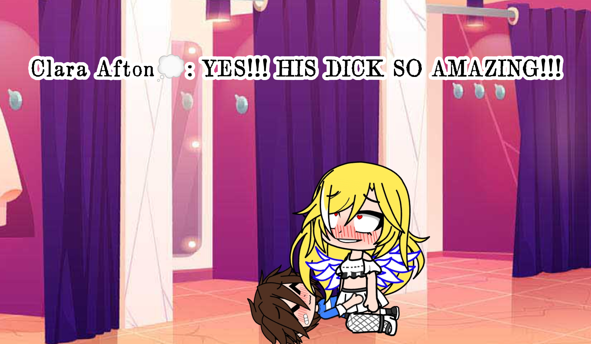 Evan Afton and Gregory fuck Clara Afton