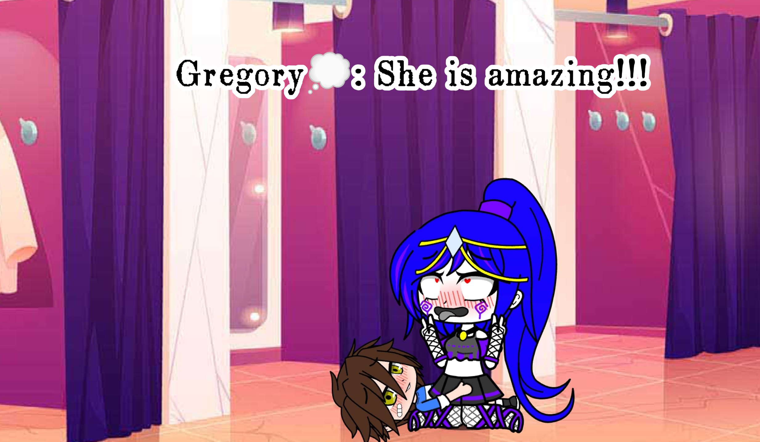 Evan Afton and Gregory fuck Clara Afton