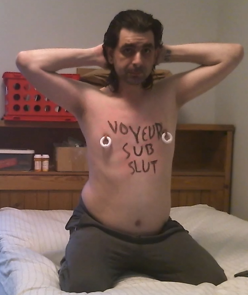 Webslut Blake Hill from Grand Rapids Michigan Body Writing