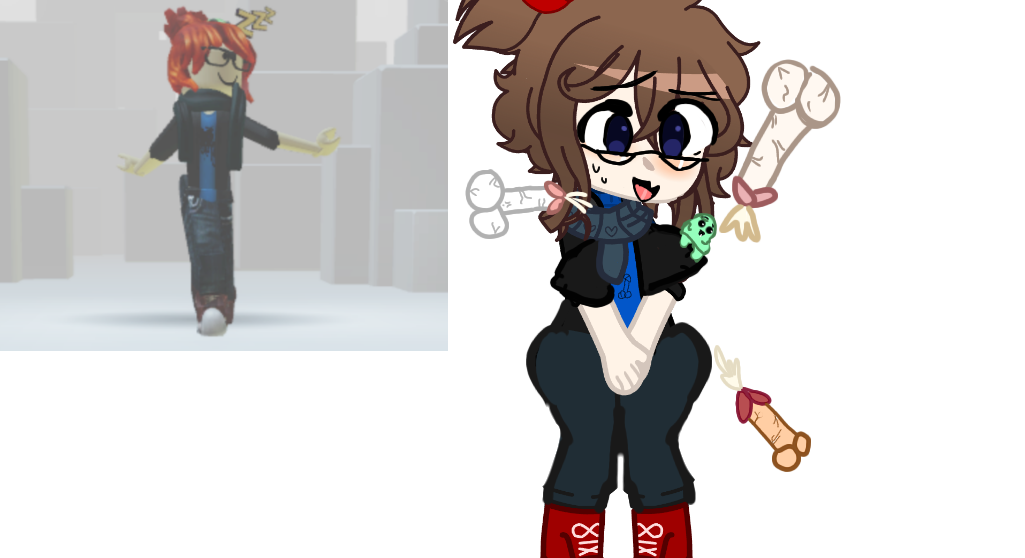 Mi personaje de roblox :D xD estaba aburrida