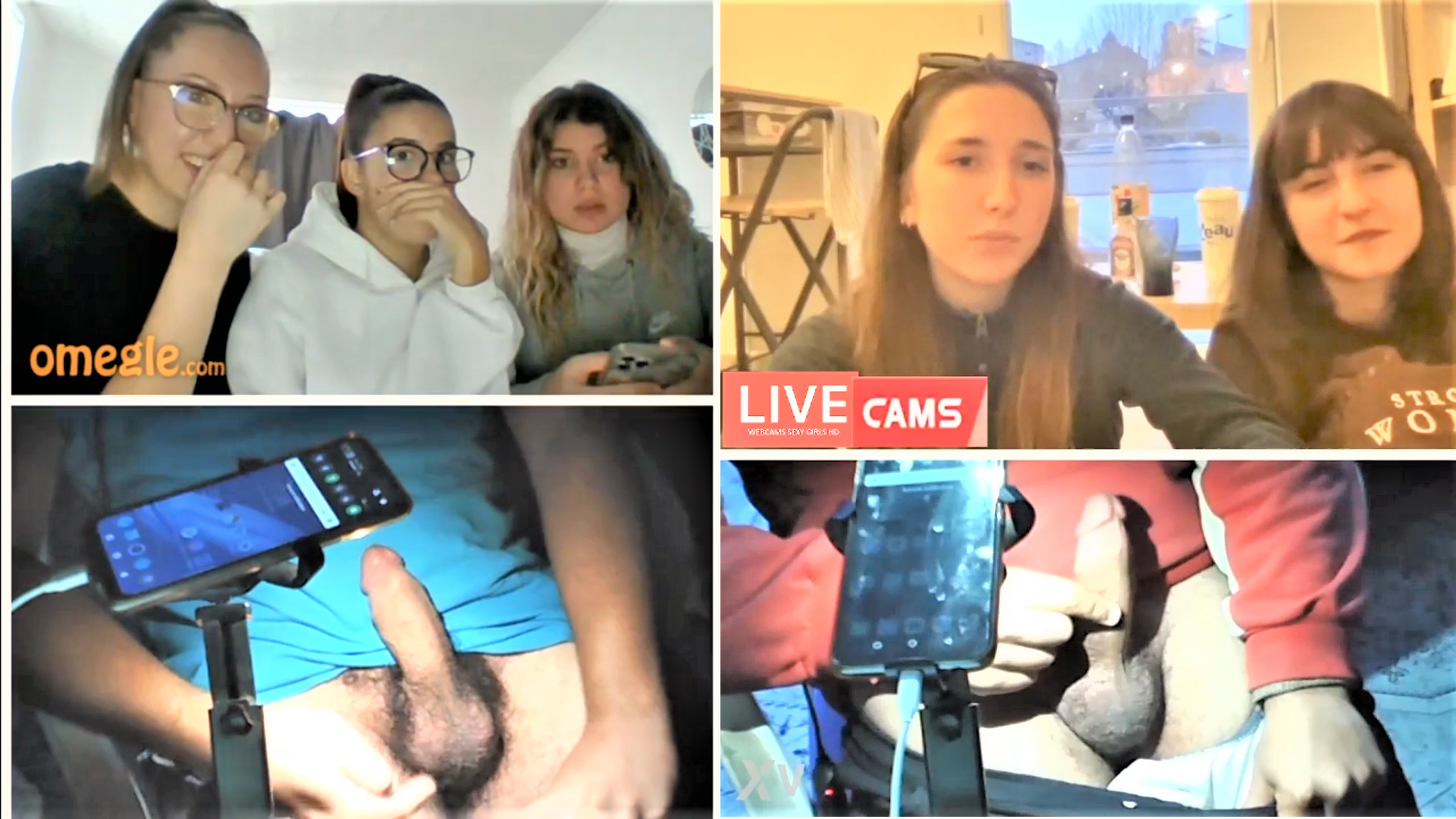 flashing my penis to girls in omegle