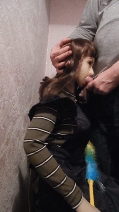 Nomi get hired as simple maid. But ... (GIFs)