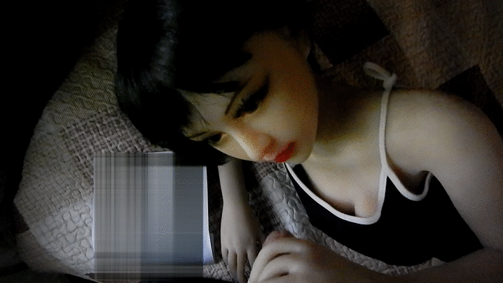 Brunette Nomi meets neighbor. (GIFs)