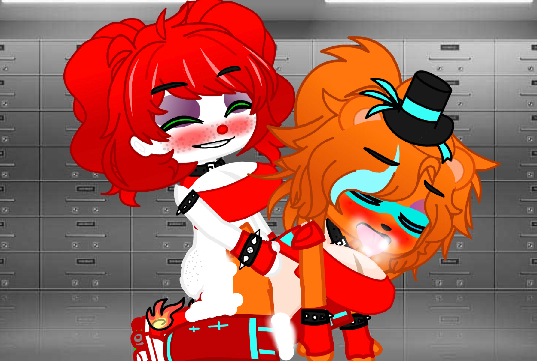 Circus baby having sex with Glamrock Fredina
