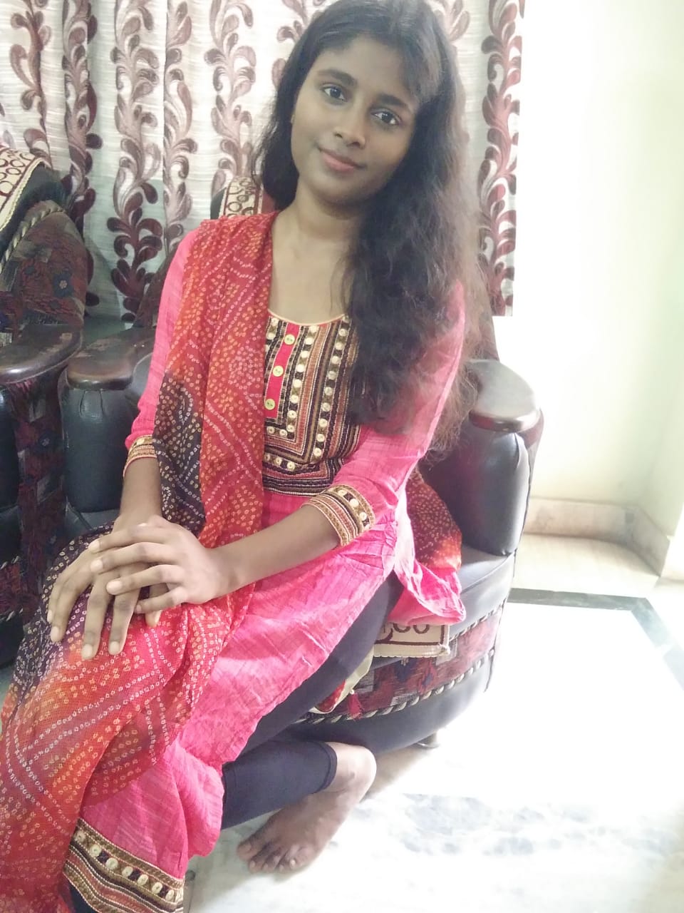 Indian Girl with Family