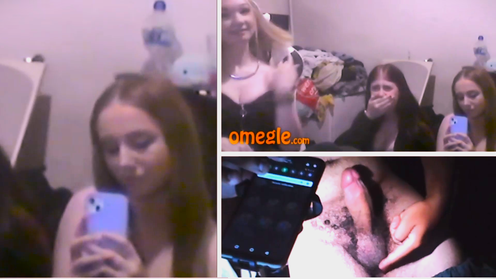 flashing my penis to girls in omegle