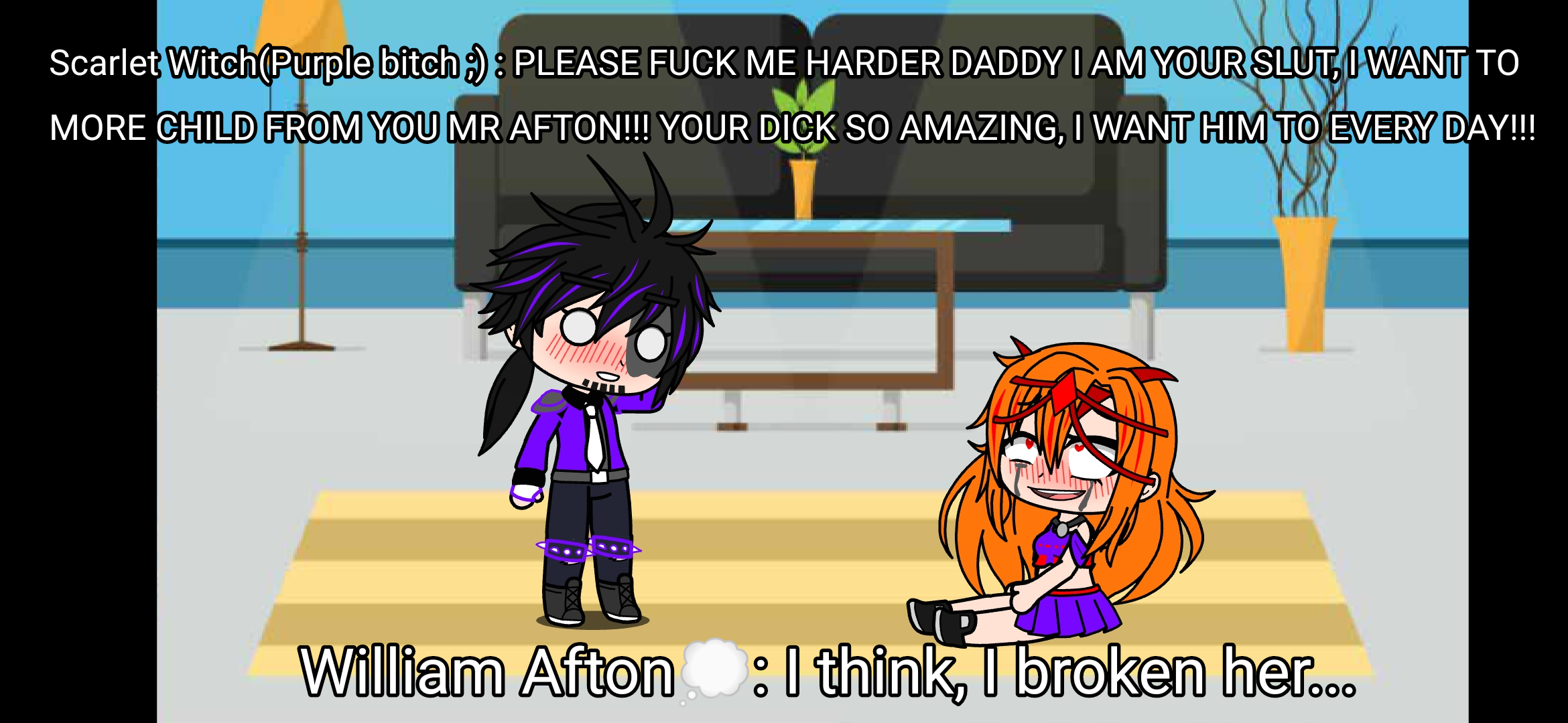 William Afton fuck Scarlet Witch(MCU)