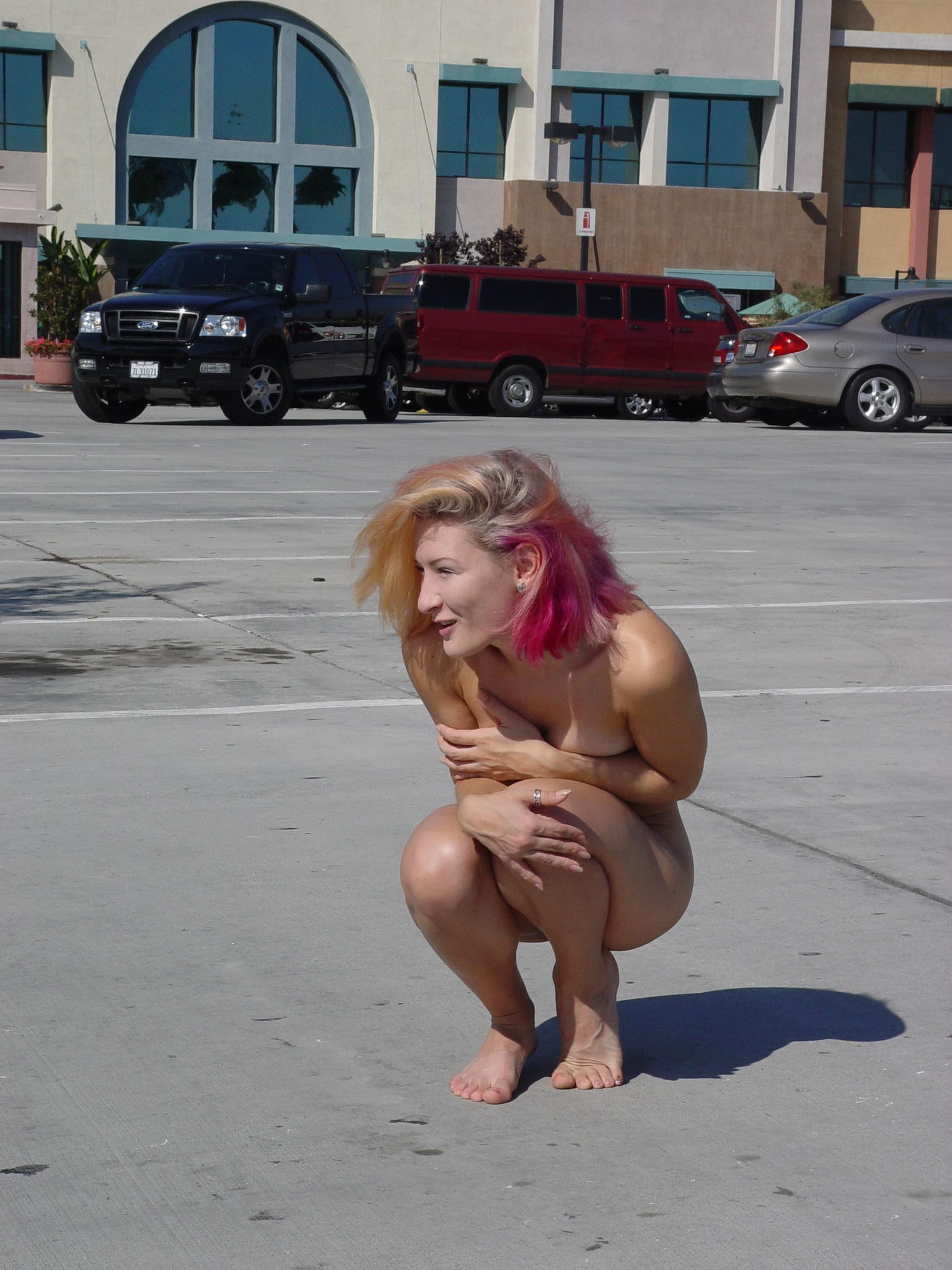 Brandy Slavsky naked in public