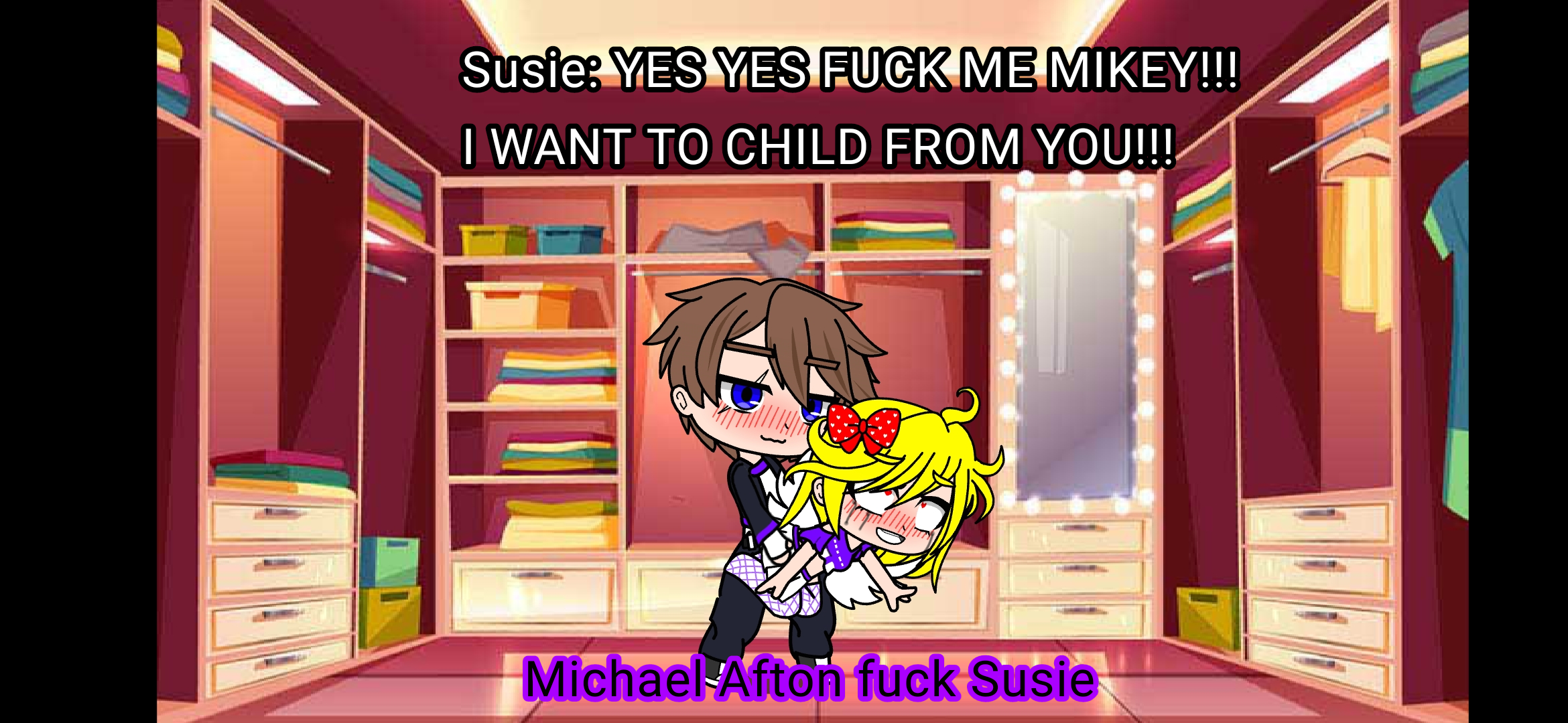 Michael Afton fuck Elizabeth, Susie and Cassidy