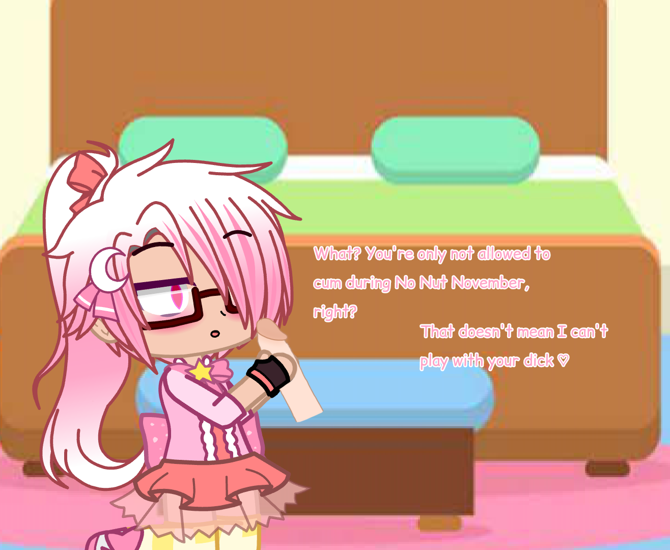 [Gacha 18+ Comic] No Nut November With Wanchi