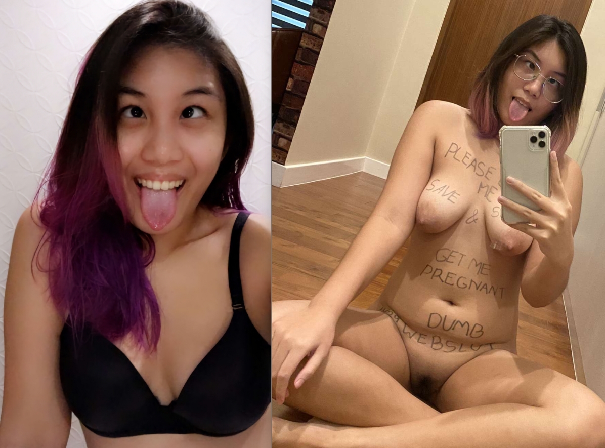 Cute Asian webslut naked