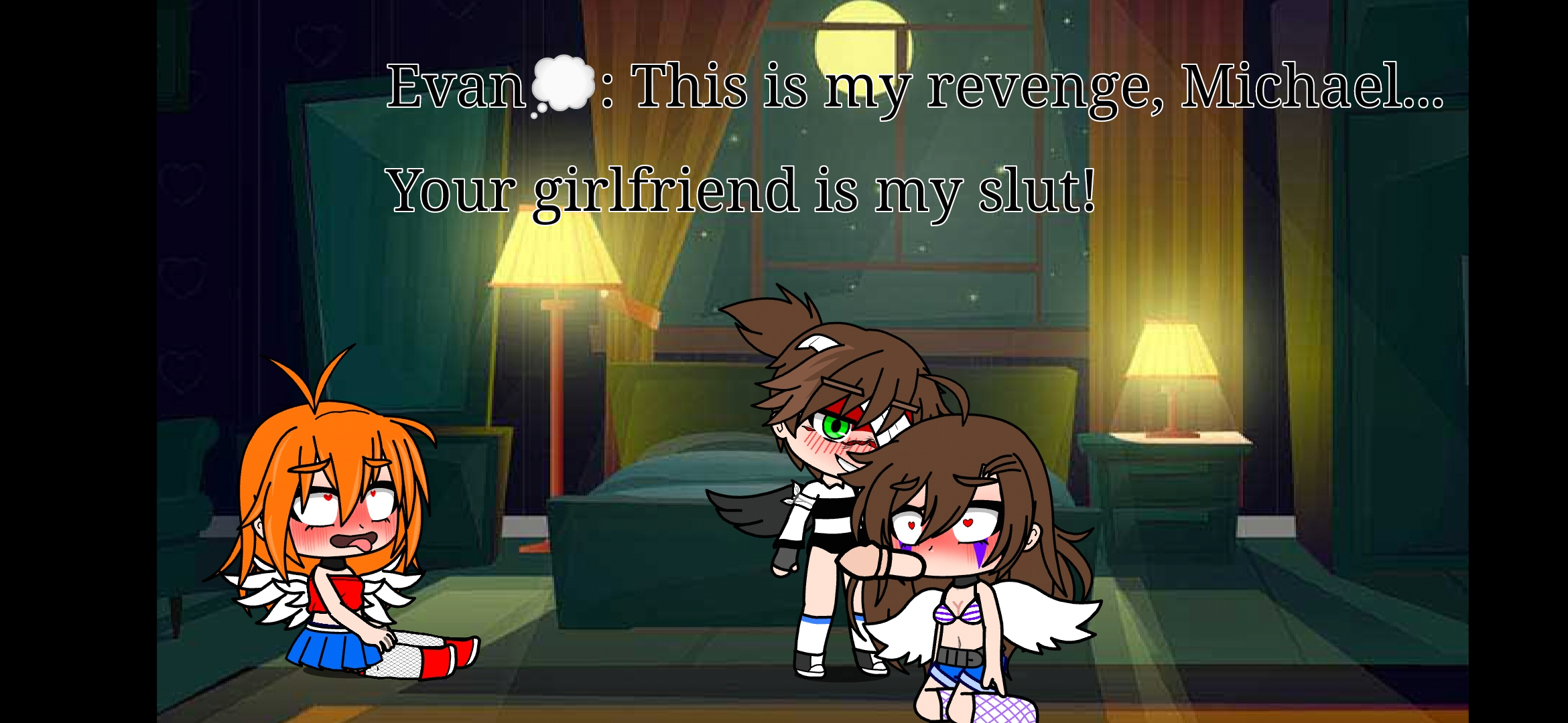 Evan fuck Elizabeth and Charlie