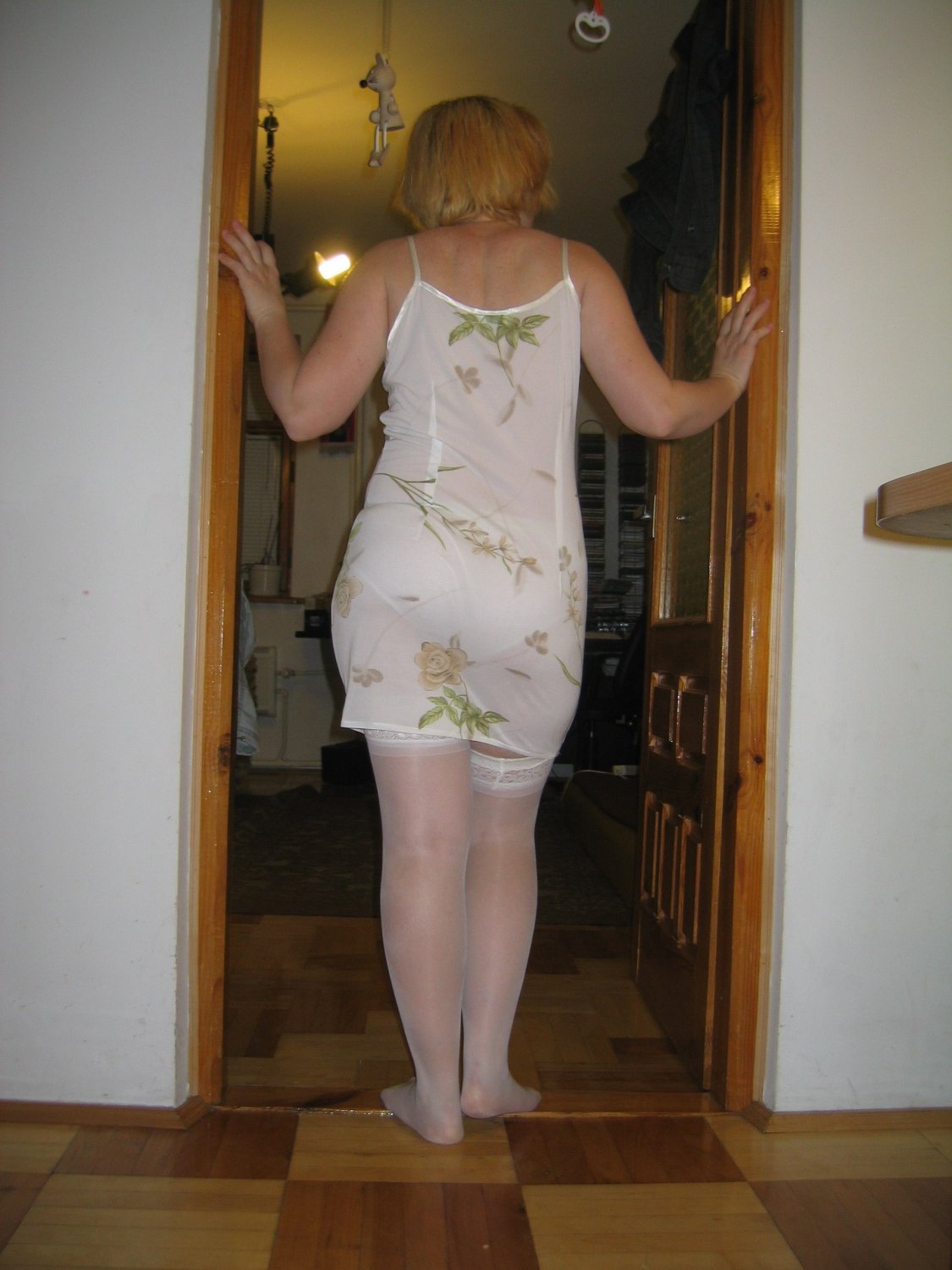 slut in white stockings