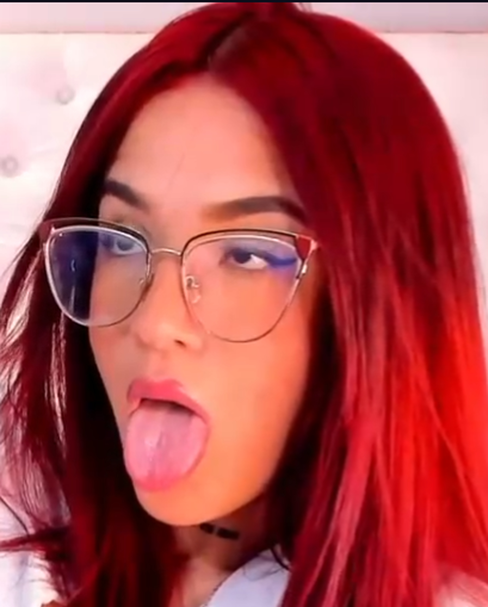 The girls made faces like dogs