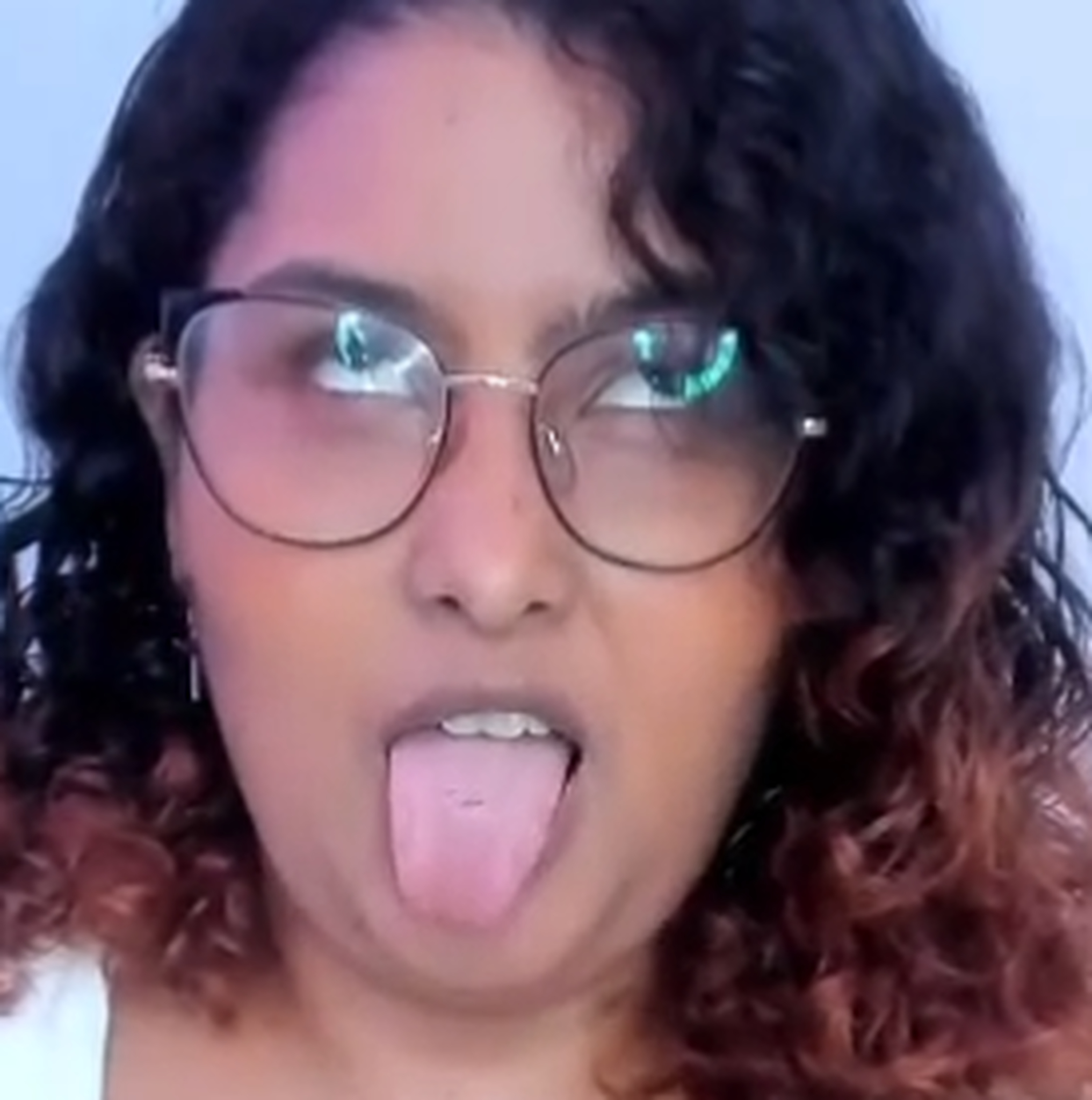 The girls made faces like dogs