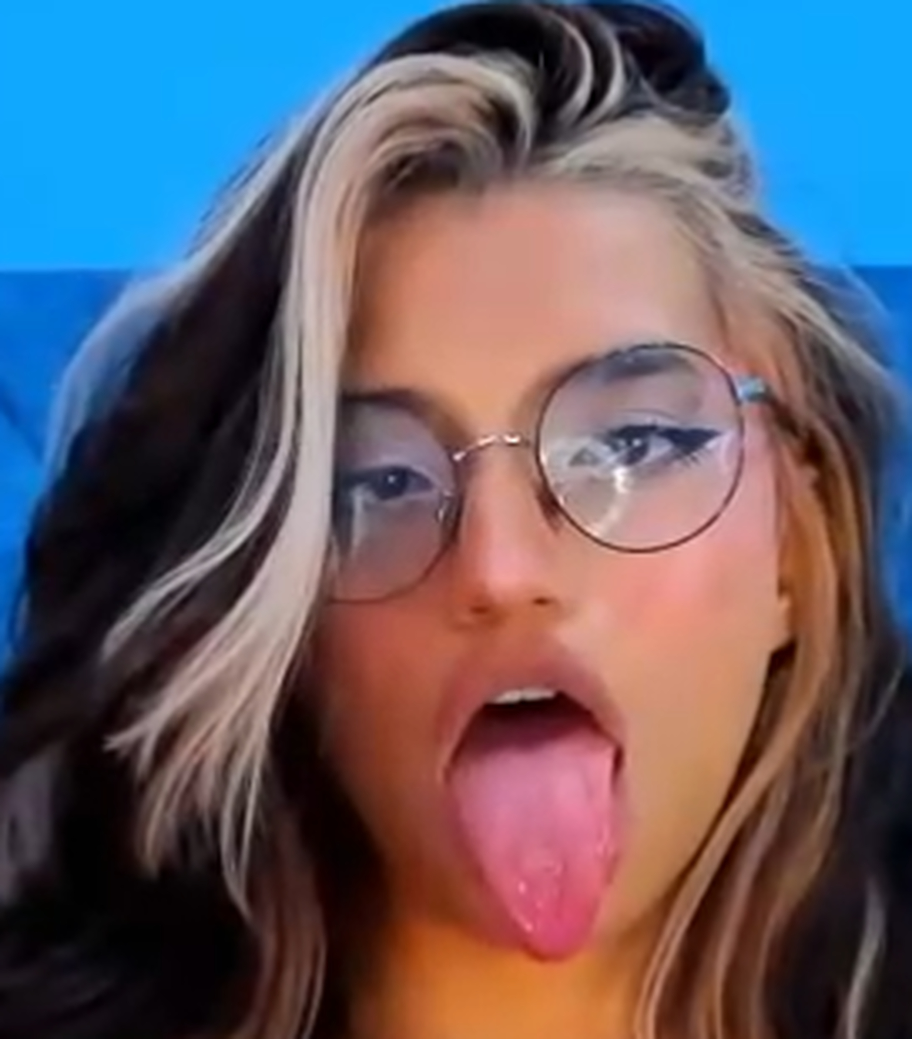 The girls made faces like dogs