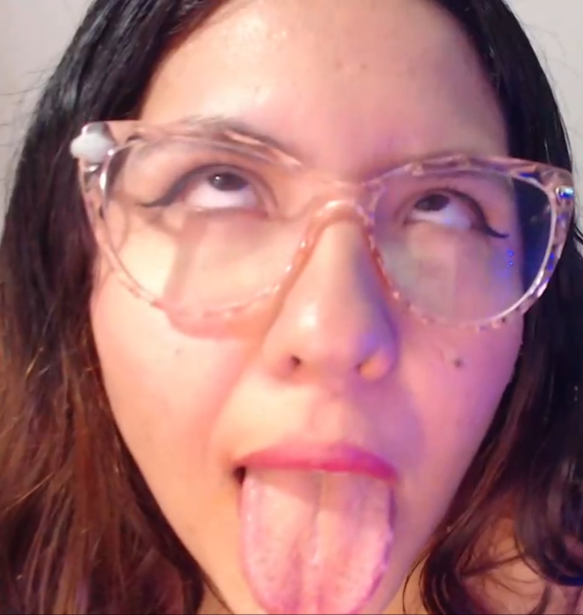 The girls made faces like dogs