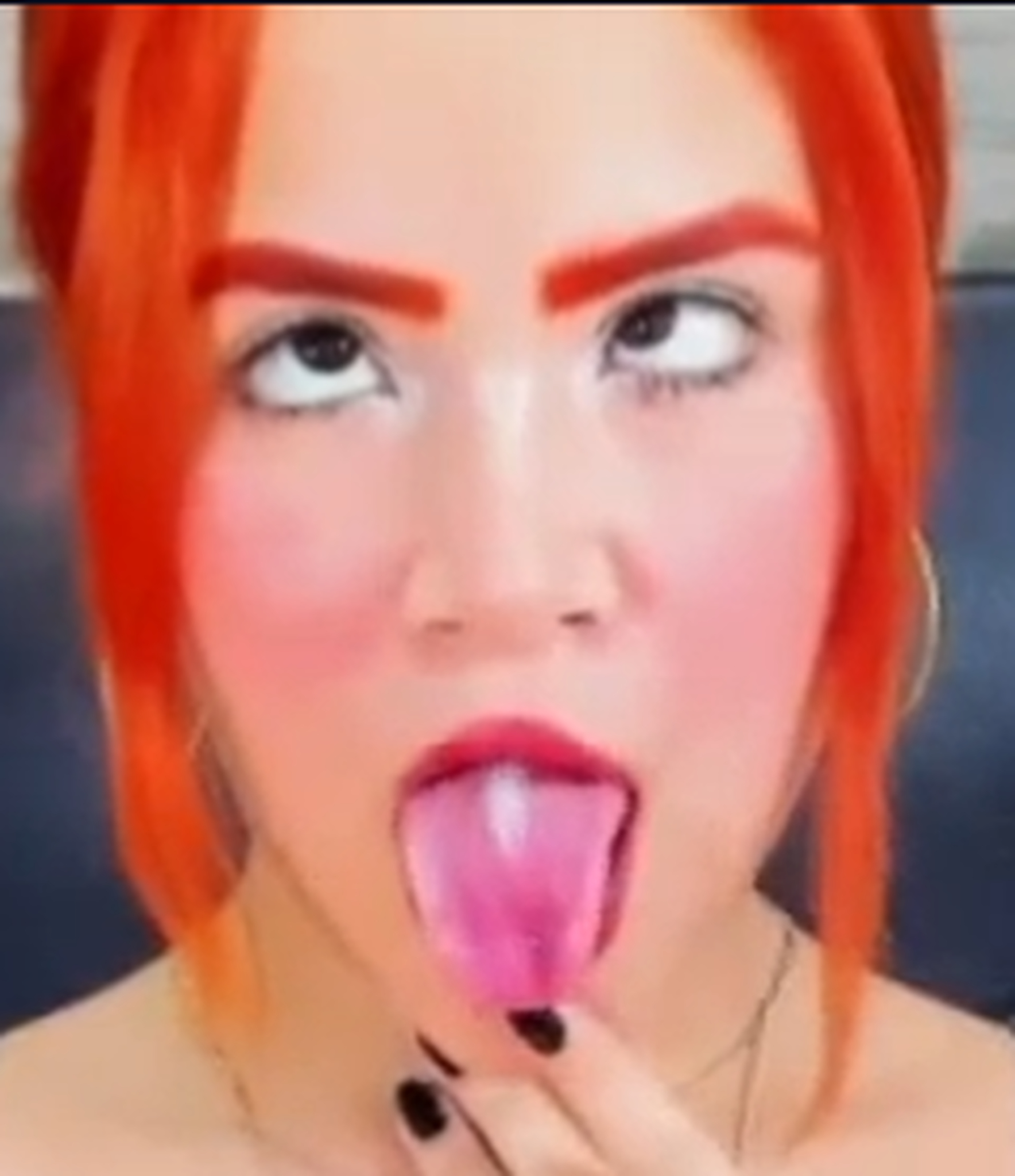 The girls made faces like dogs