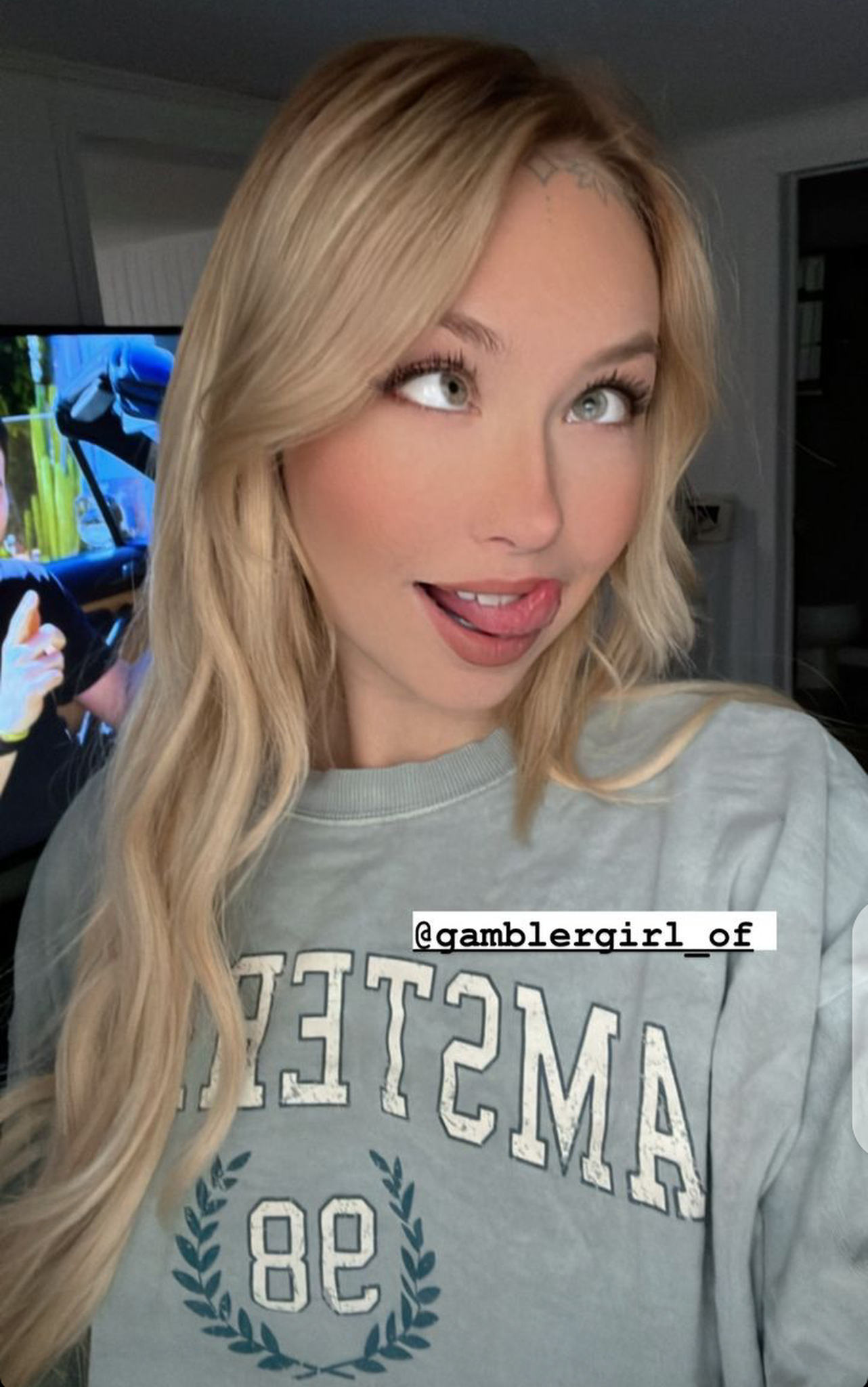 The girls made faces like dogs