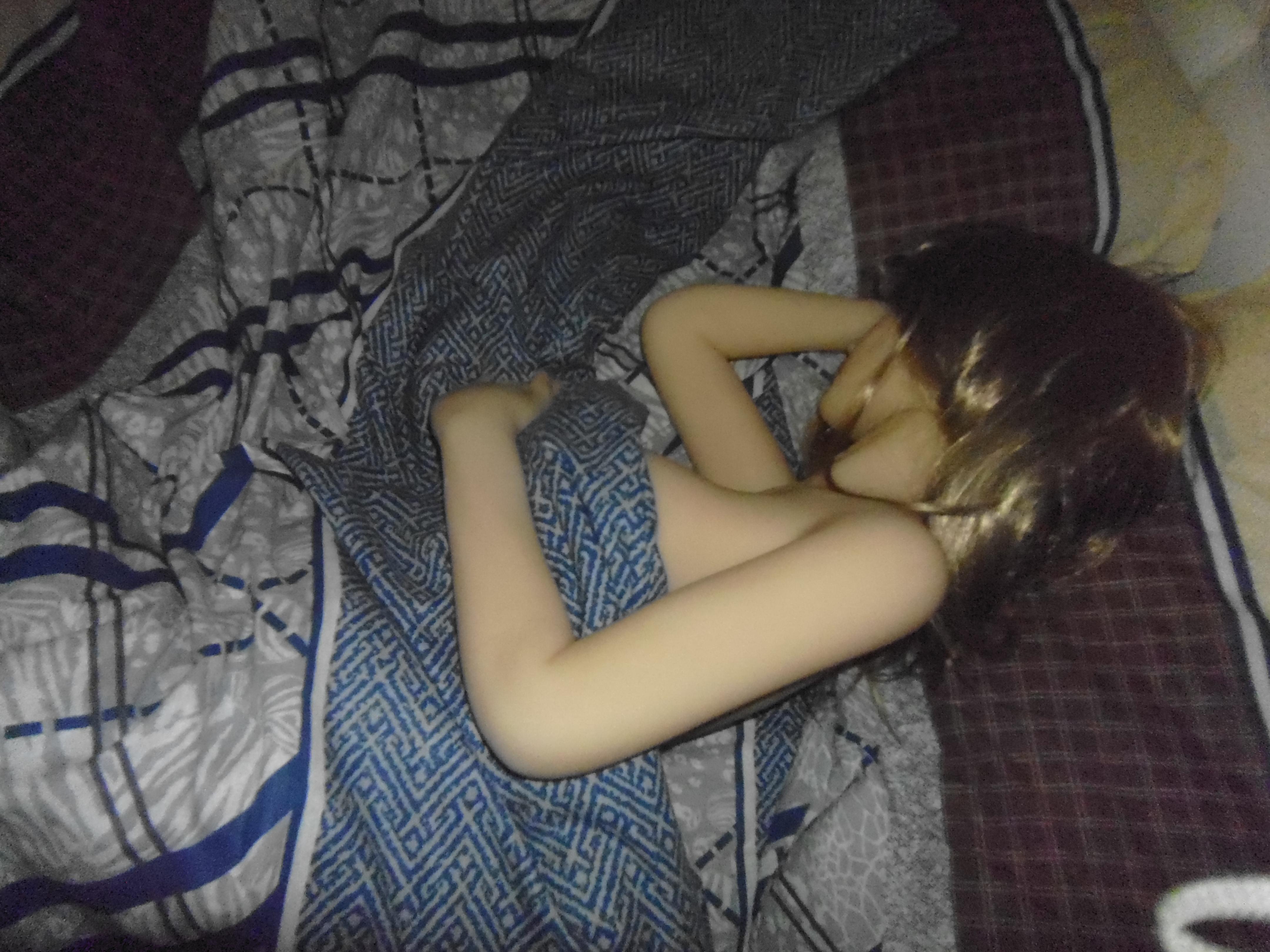 Nomi want to sleep, but must do HJ to horny roommate.