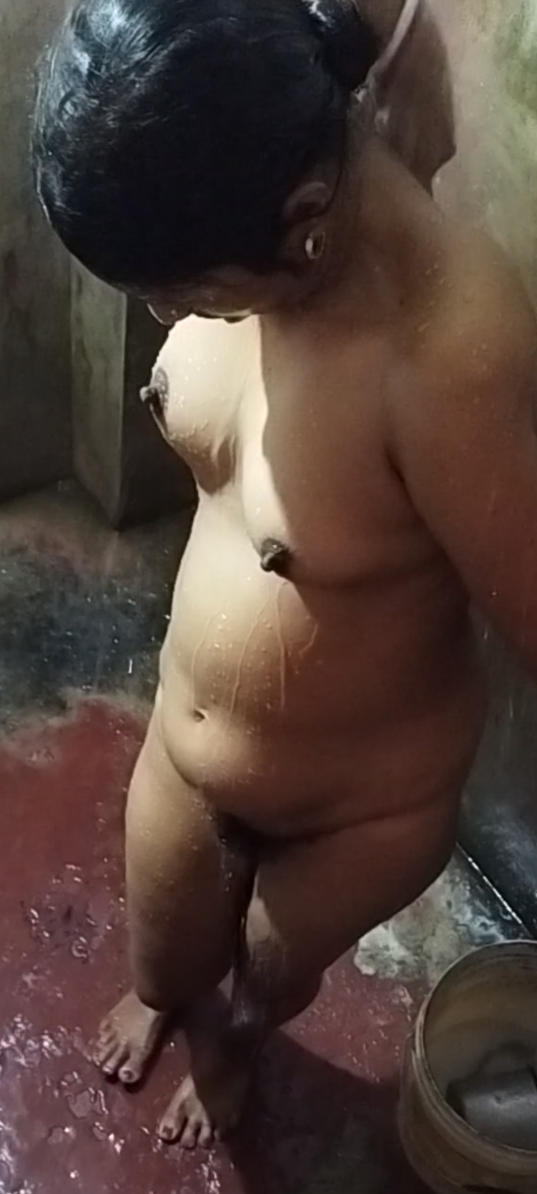 Hot aunty debika bathroom