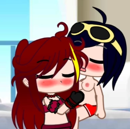 2 girls feeding milk