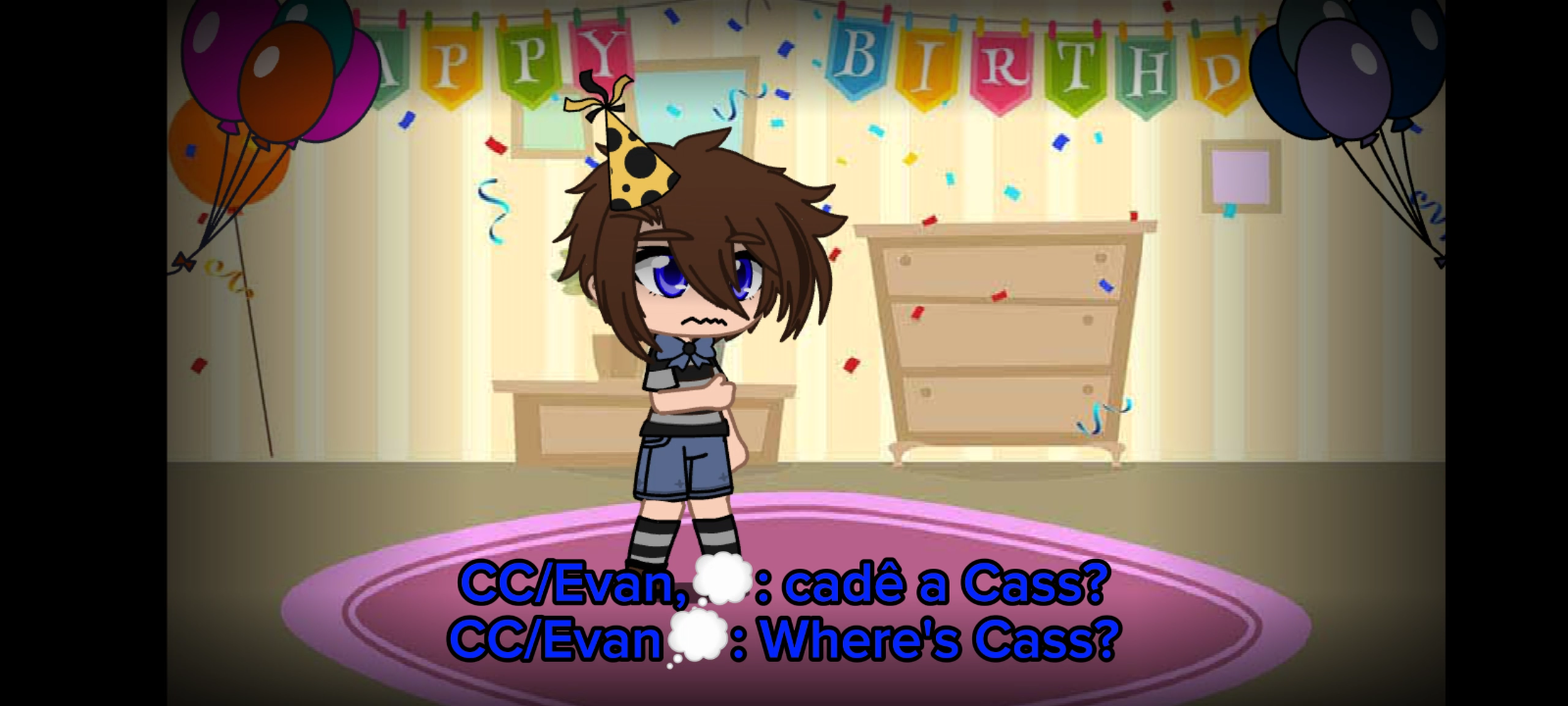 Photo taken in 1982 during Evan's birthday