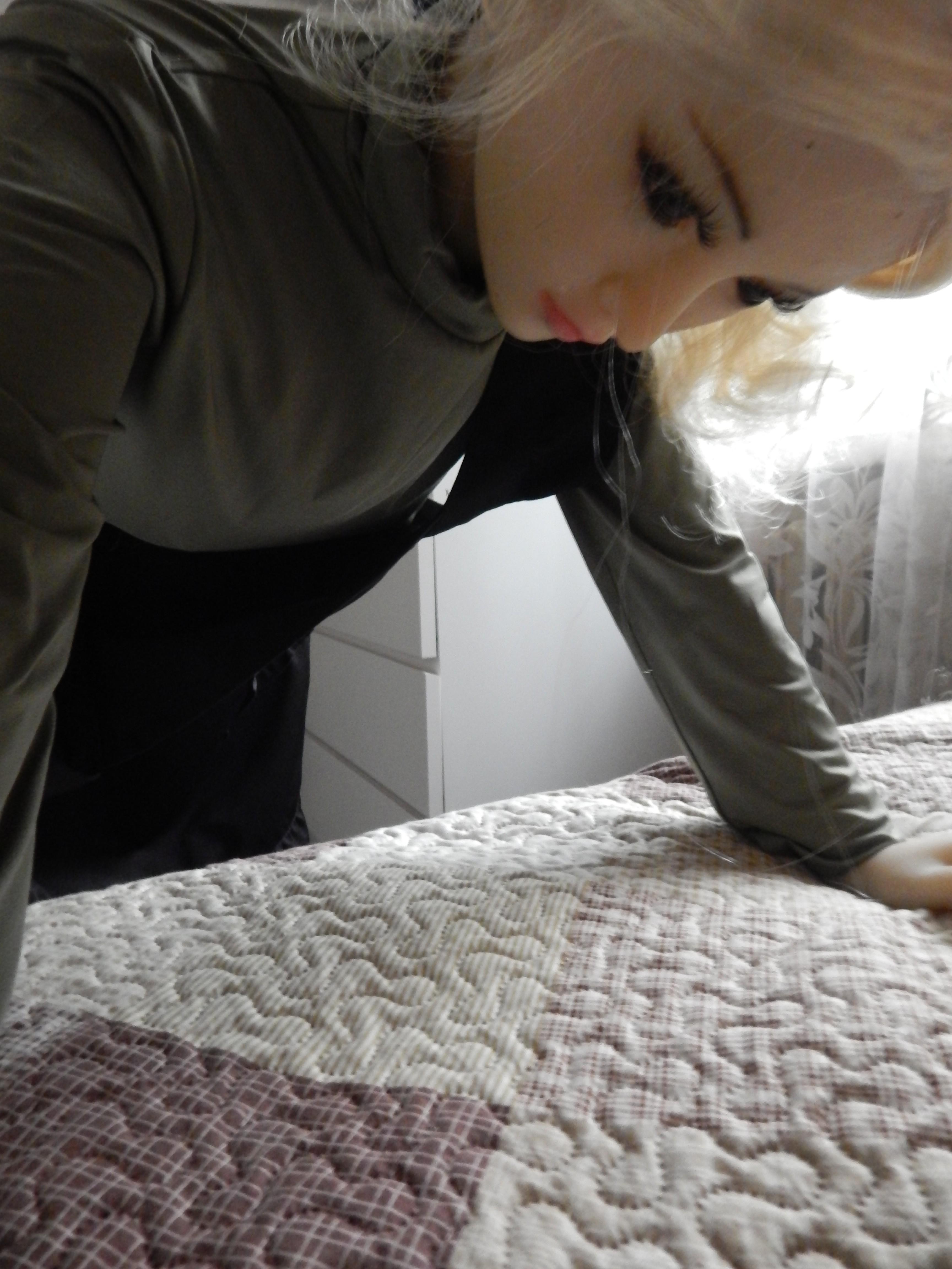 Blonde maid passes advanced job-interview. (some GIFs)