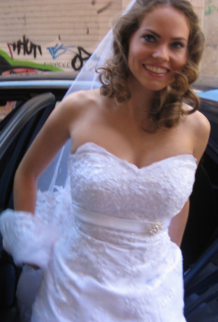 Lovely public slut spreading outdoors