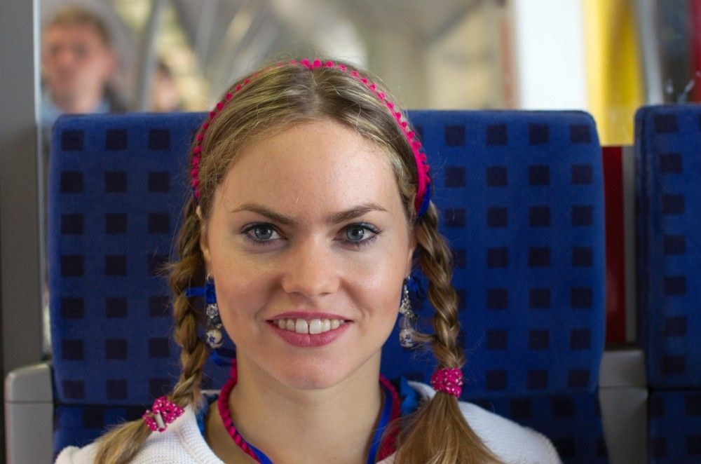 Lovely public slut spreading outdoors