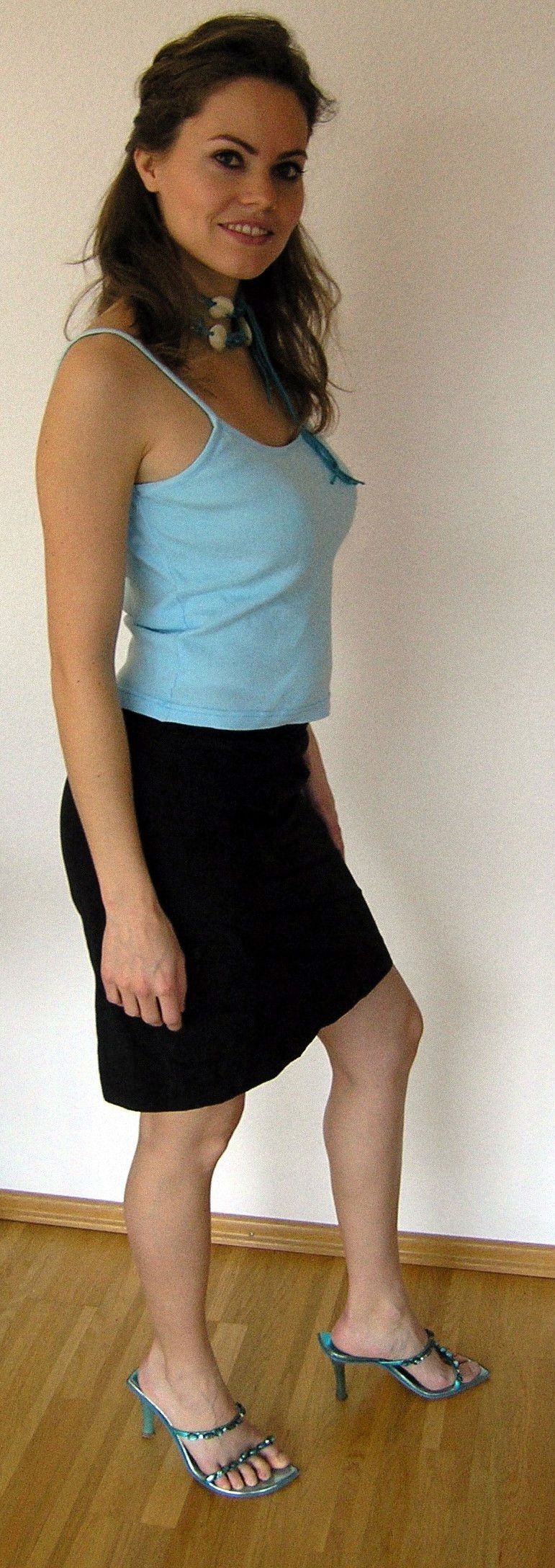 Lovely public slut spreading outdoors