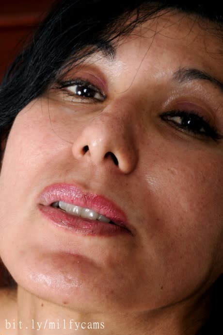 Sweet Latina mature Estrella Jane flaunts her boobs and pose